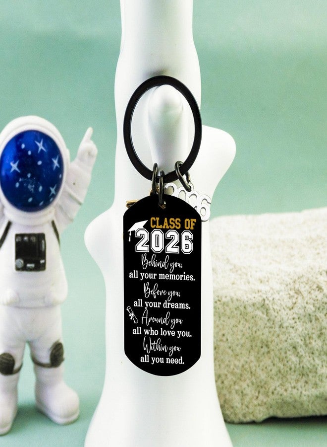 AOBIURV 2026 Graduation Gifts For Her Him Senior Class Of 2026 Keychian Gift College Gifts For Girls High School Inspirational Gift Teen Boy Girls Grad Present Senior High College Keyring Necklace - Image 2